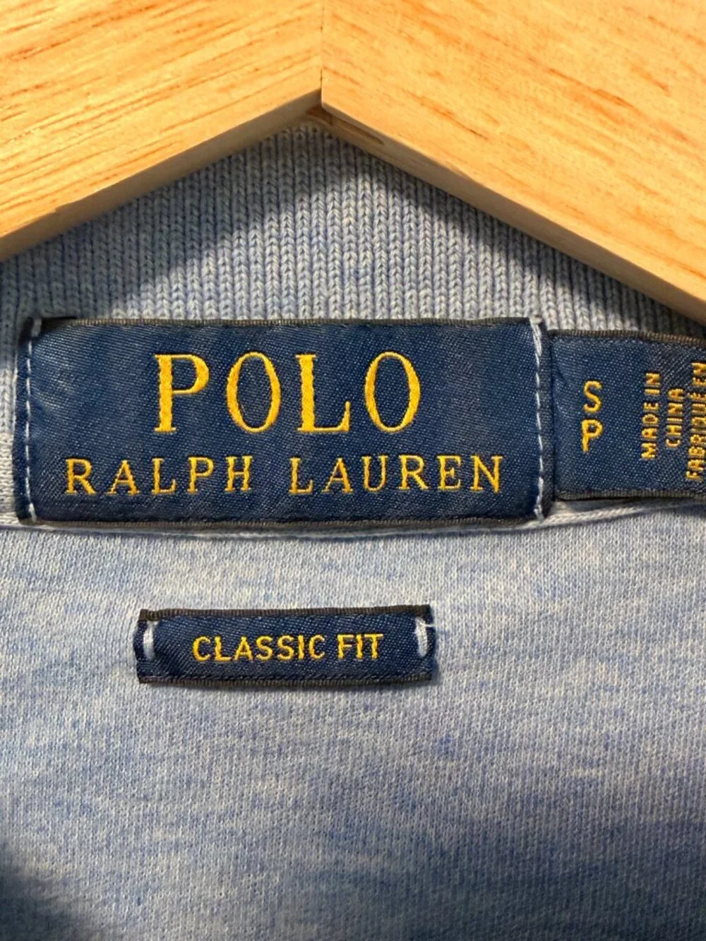 Polo Ralph Lauren Polo Shirt Heather Blue Classic Fit Mens Small Short Sleeve